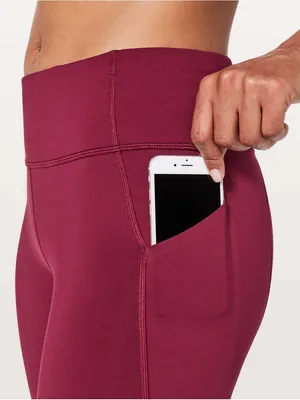 LULULEMON Pace Rival Crop *22" in Ruby Wine Sz. 6 thumbnail 4