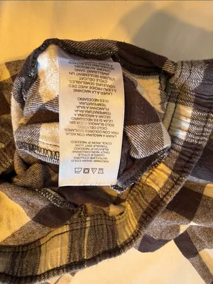Columbia Black White Buffalo Check Small pajama Pink Drawstring waist pull on thumbnail 8
