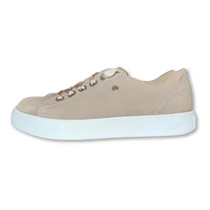 Finn Comfort El Paso Lace Up Shoes US 8.5 UK 6 Neutral Nubuck Suede Leather $435 thumbnail 5