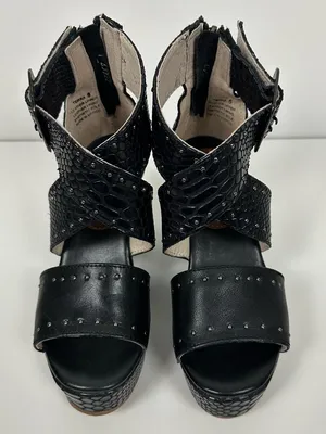 Freebird Terra Wedge Sandals Black Size 5 thumbnail 2