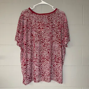 We The Free Teddy Burnout Short Sleeve T-shirt in Berry Combo NWT Women's Medium thumbnail 5