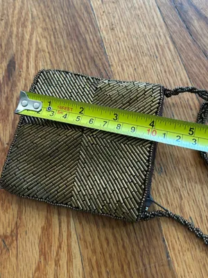 MCM Gold Beaded Mini Crossbody Bag - Made in Hong Kong thumbnail 5