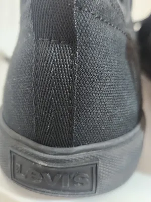 Levi’s Womens Black Canvas Lace-Up Sneakers Size 9 thumbnail 9
