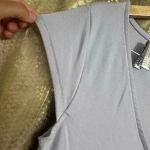 Free People Lavender Mini Ruched V neck Soft Comfy Dress Large thumbnail 4