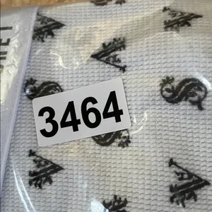 Victoria's Secret Pajama Pants Womens Large White Black Logo Waffle Knit Joggers thumbnail 8