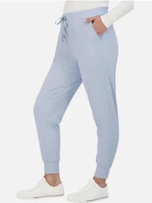 Sage Collective Womens Dusty Blue High Rise Drawstring Activewear Joggers Size S thumbnail 1
