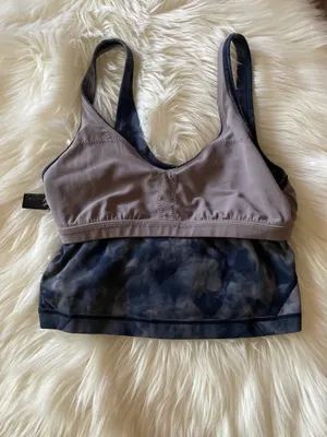 Lululemon Align Crop Tank Top Diamond Dye Lunar Rock True Navy thumbnail 8