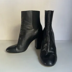Rag & Bone Black Leather Chelsea Ankle Boots Block Heel Women’s EU 39 / US 8.5 thumbnail 6