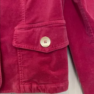 Allen Allen Fuschia Pink Velvet Blazer thumbnail 5