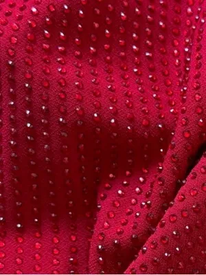Meshki Seina Vermillion diamente halter mini dress thumbnail 4