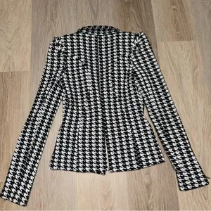 Xtaren Black & White Houndstooth Blazer - Size Small thumbnail 3