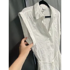 Isabella Rose Romper Swim Cover Up Women's Small White Metallic Collared B74 thumbnail 5