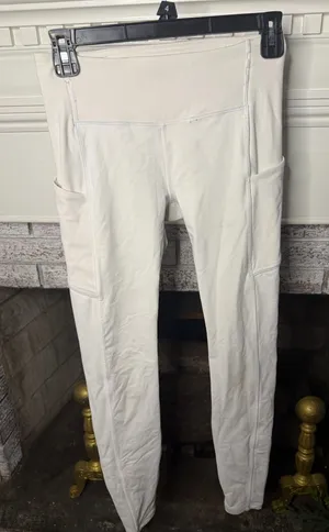 Lululemon Speed Up Tight 28" White Running Leggings Size 4 thumbnail 1