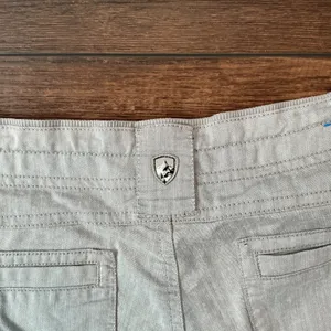 KUHL Hiking Shorts Light Gray Herringbone Outdoor Utility Size 8 Gorpcore Travel thumbnail 3