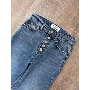 Reformation Liza Button Fly High Rise Straight Jeans Malta Medium Wash Size 23 thumbnail 7