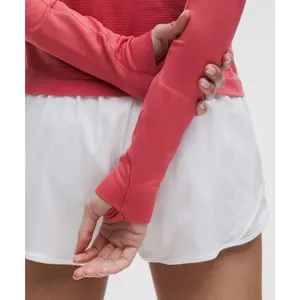 Lululemon Swiftly Tech Long-Sleeve Shirt 2.0 Waist Length Desert Red Size 8 thumbnail 6