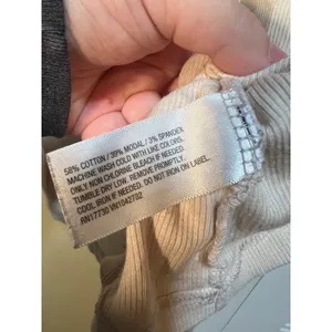 A New Day Women's Size Small Long Sleeve Ribbed T-Shirt Crewneck Beige Stretch thumbnail 12
