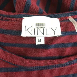 Anthropologie KINLY Directional Stripe Mini Dress M Drop Waist Flounce Hem Long‎ Sleeve Shift thumbnail 4