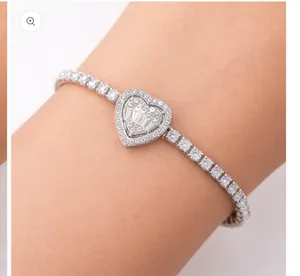 Stainless Steel Heart Bracelet –Silver Silver thumbnail 2