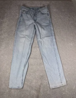 american eagle super high rise straight 10 long thumbnail 1