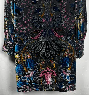Hale Bob Silk Odile Medallion Silk/Rayon Velvet Burnout Dress thumbnail 11