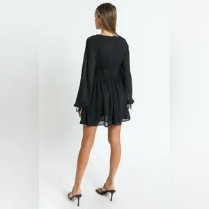 Revolve Showpo Calista Mini Dress in Black Size 6 thumbnail 3