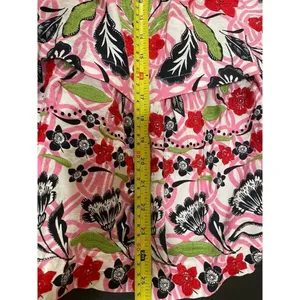 Anthropologie x Maeve Tiered Printed Mini Dress large EMBROIDERED SQUIGGLE thumbnail 13