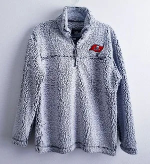 NFL Tampa Bay Sherpa Pullover Sweater Jacket thumbnail 1