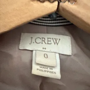 J.Crew Oatmeal Uptown Wool Blend Coat‎ Stand Collar Long Jacket Size 0 Business thumbnail 5