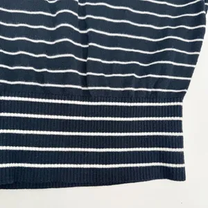 Banana Republic Factory Sweater Women’s M Navy Stripe Forever Dolman Sleeve Top thumbnail 11