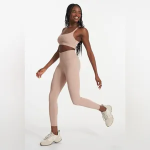 Vuori NWT Rib Studio High-Waisted Leggings Coconut Size M thumbnail 2