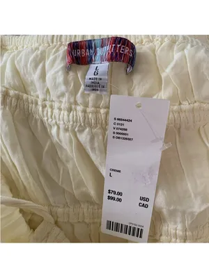 Urban Outfitters UO Courtney Tie Off white Ivory Crème Jumpsuit Large New Lined thumbnail 8