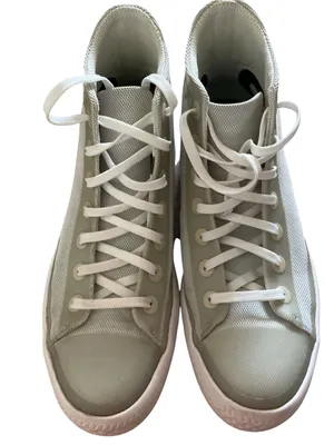 Converse Chuck Taylor modern high top sneakers grey knit with stars size 8 thumbnail 2
