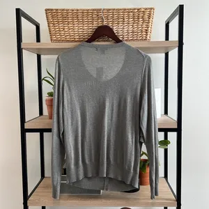 NWT Banana Republic Silk Blend Summer Lightweight Ruffle Cardigan Sweater Top, L thumbnail 5