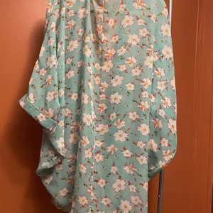large kimono lightweight. EUC. Green thumbnail 4