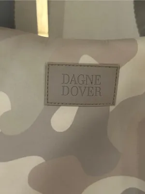 Dagne Dover Camouflage Neoprene Tote in Taupe & Gray thumbnail 4