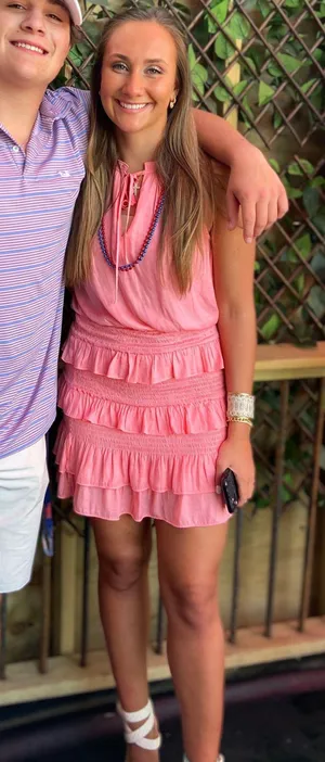 DO+BE Pink Tiered Mini Dress thumbnail 1