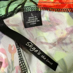 Skye's the Limit Soft Pant Boho Hippie Floral‎ Patchwork W/Pockets LG NEW thumbnail 3