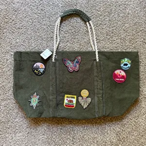 Free People Been There Badge Tote Bag NWT thumbnail 5