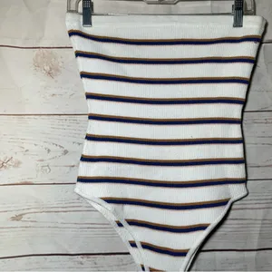 LA Hearts • Strapless Body Suit • Striped • Medium thumbnail 4