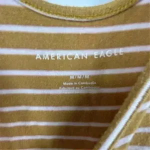 American Eagle Women's Striped yellow/gold and white Bodysuit Multicolor Size M‎ thumbnail 6