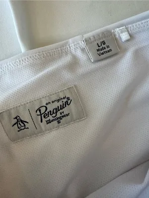 Original Penguin Munsingwear Golf Tennis Skort Pockets White/ Black Striped L thumbnail 6