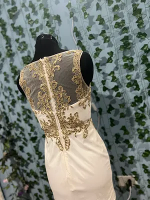 Narianna White & Gold Homecoming Dress thumbnail 5