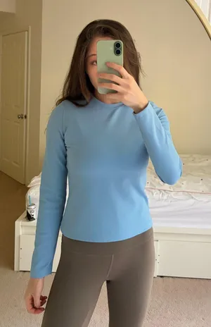 Outdoor Voices Blue Running Sweater thumbnail 1
