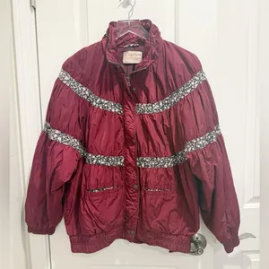 FREE PEOPLE WE THE FREE On My Mind Bomber Jacket size Small Winter Oversized‎ thumbnail 3