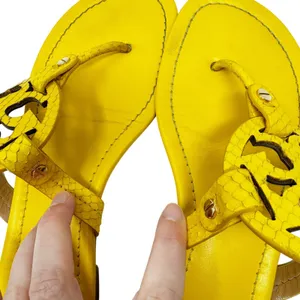 TORY BURCH Black Patent Leather Miller Classic Designer Logo Sandals Size 9 thumbnail 5