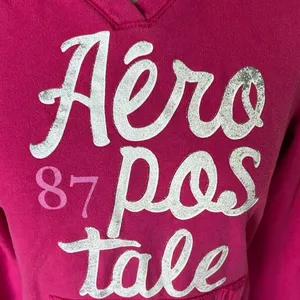 Aeropostale Pink Cotton Hoodie fits like XS thumbnail 4