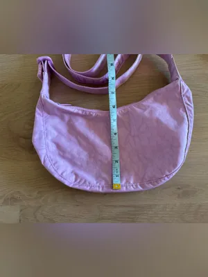 BAGGU small Nylon Crescent Bag Peony thumbnail 7