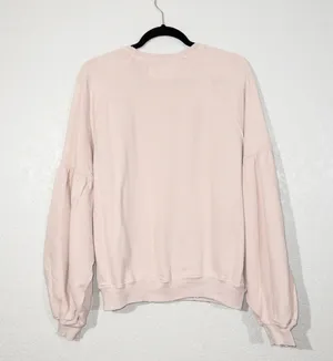The Great Rose Water Bishop Sleeve Distressed Sweatshirt Size 2 thumbnail 7