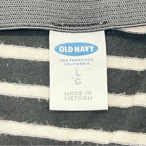 Old Navy Black and White Striped Jersey Knit Pencil Skirt-Size L thumbnail 7
